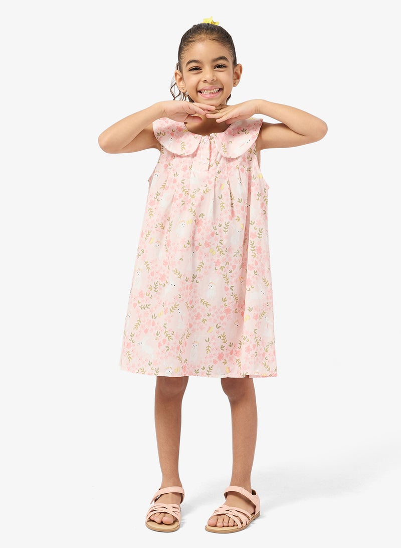 Pinata Floral Print Collar Dress - Image 1